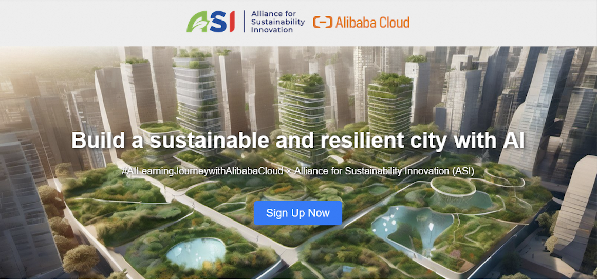 #AILearningJourneywithAlibabaCloud X Application Sustainability Innovation Platform